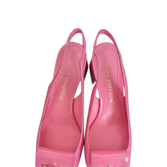SOLD! Authentic Louis Vuitton Pink Slingback Heels - Picture 8 of 8